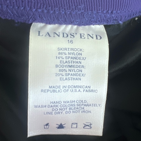 Lands' End Swim Skirt Ribbed Faille Separates Women's Size 16 NWOT - Picture 3 of 9